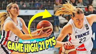 Marine Johannès DROPS GAME-HIGH 21 PTS To Lead France in Victory Over Lithuania