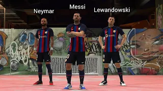 FIFA 23 VOLTA - Messi Neymar Lewandowski vs Benzema Vinicius Alaba - VOLTA 3v3