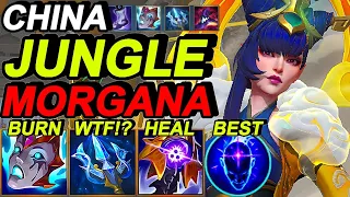 Wild Rift China Morgana Jungle - 1:22 JG Full Clear -  Challenger MORGANA Gameplay - OP Build Runes