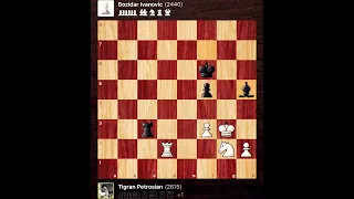 Tigran Petrosian vs Bozidar Ivanovic | Barcelona-Spain, 1980