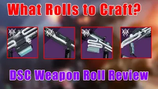 What are the BEST ROLLS to craft on the Deep Stone Crypt Weapons? - Destiny 2