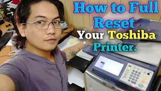 How to full reset your Toshiba printer.