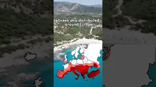 Greek DNA in Europe #greek #dna #europe #shorts #map