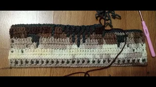 Гобелен и Вафелька в мозаичной технике крючком/Tapestry and Waffle in mosaic crochet technique