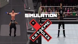 WWE 2K16 SIMULATION: Roman Reigns vs AJ Styles- Extreme Rules 2016 Highlights