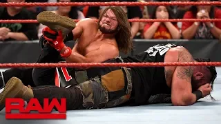 AJ Styles vs. Braun Strowman – United States Championship Match: Raw, Aug. 26, 2019