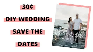 WEDDING SERIES - DIY SAVE THE DATES USING CANVA | 10-30 CENTS EACH!