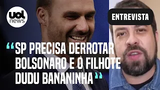 Boulos chama Eduardo Bolsonaro para debate: 'como apelido é Dudu Bananinha, duvido que ele tope'