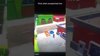 Me and my cousin did a trick shot on accident in Totally Reliable Delivery Service