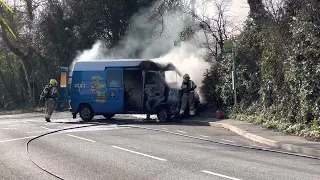 Van blaze at Pondwell tackled by Isle of Wight firefighters