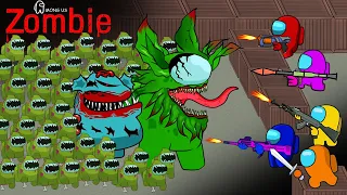 어몽어스  vs Giant  Zombie Boss and Lots of Zombies | Among us Animation