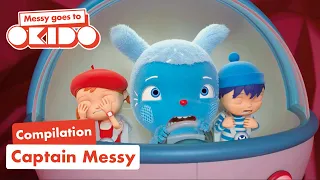 Captain Messy 🚁| Compilation 🎥| Messy Goes To OKIDO | Cartoons For Kids