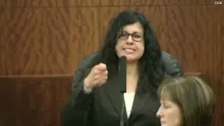 Ana Trujillo Reenacts Stiletto Killing in Court