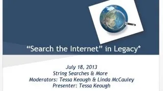 LVUG July 2013 Hangout - "Search the Internet" with Legacy