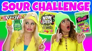 Sour Candy and Food Challenge. Trolli Sour Bites, Sour Punch, Sour Bears and More. Totally TV