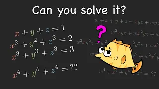 Solving the Most Ridiculous Systems of Equations (ft. a cool theorem) #some3