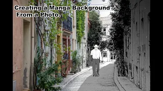 Tutorial - Creating a manga background from a photo. #clipstudiopaint