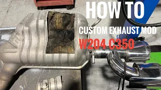 Mercedes C350 W204 3.5L V6 (Petrol) OEM Custom Exhaust Mod! BEFORE & AFTER