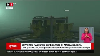 OMV FACE PAȘI SPRE EXPLOATARE ÎN MAREA NEAGRĂ_Știri B1_14 dec 2022