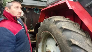 Трактор ЮМЗ-6// Переставил колёса на колею 1500