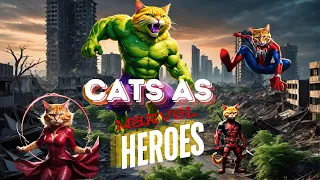 Marvel Characters reimagined as cats