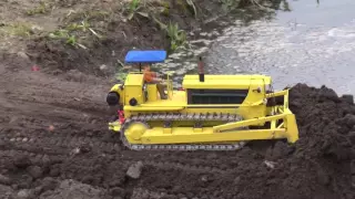 Bridge construction site through water