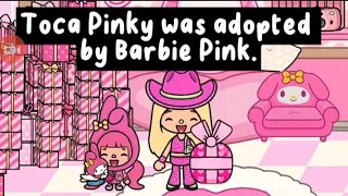 Toca Pinky was adopted by Barbie Pink/            Toca Love Story / Toca Boca Life World / Animasi
