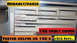 ERORI - Renault/Dacia - TESTER DELPHI DS 150 E - FAULT CODES