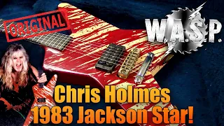 Chris Holmes of W.A.S.P. 1983 Jackson Star!