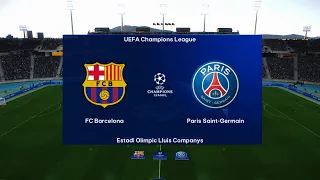 PES 2021 HD Gameplay | FC Barcelona vs PSG | UEFA Champions League Quarter Final Leg -2