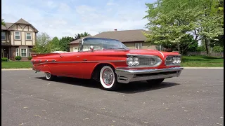 BEST INTERIOR ? 1959 Pontiac Bonneville Convertible Tri Power & Ride My Car Story with Lou Costabile