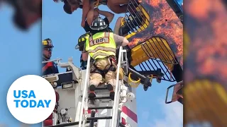 Roller coaster traps riders upside down for hours | USA TODAY