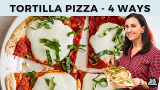 How to Make Tortilla Pizza | 4 Vegetarian Ideas