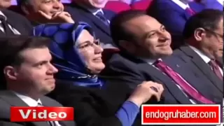 Emine Erdoğan Başbakan'ın taklidine çok güldü