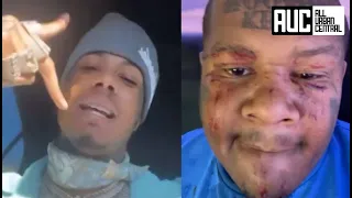 Blueface Reacts To Crip Mac Getting Jumped & DP'd In His Hood