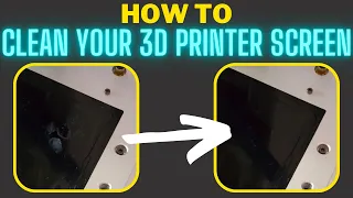 How to clean resin from a 3D printer screen