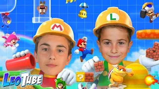 Leo y Mikel en Super Mario Maker 2