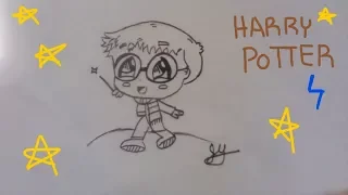 Cute Chibi Harry Potter drawing (Fun2draw)