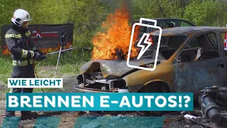 🔌Wie oft brennen Elektro-Autos wirklich!? Wie löscht die Feuerwehr!?🚗