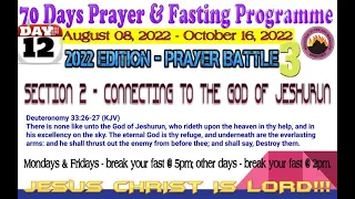 Day 12 MFM 70 Days Prayer & Fasting Programme 2022.Prayers from Dr DK Olukoya, General Overseer, MFM