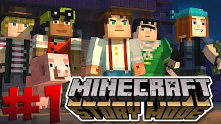 Minecraft Story Mode. Прохождение. 1 эпизод 1 серия (Рубен умрёт..)