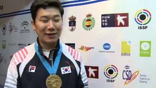 Interview (KOR) with Jin Jongoh - Granada 2013 ISSF World Cup in All Events