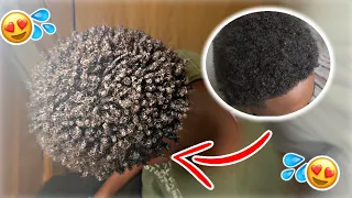 How To Get Curls For Short 4C Hair FAST 2023 (Black Men)🤩