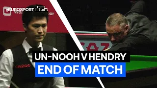 Thepchaiya Un-Nooh’s record-equalling win over Stephen Hendry | End of Match | Eurosport Snooker