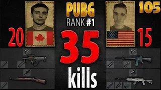 PUBG Rank 1 - Shroud & Chad 35 kills DUO - 1st person PLAYERUNKNOWN'S BATTLEGROUNDS #105