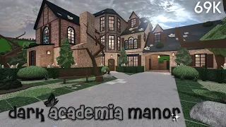 Cheap dark academia Manor | Welcome to Bloxburg (no advanced placing) Bloxburg Build