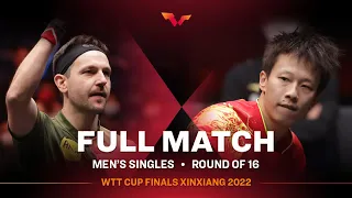 FULL MATCH | LIN Gaoyuan vs Timo BOLL | MS R16 | WTT Cup Finals Xinxiang 2022