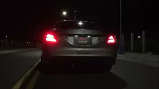 Mercedes Benz W205 C63 with Fi Exhaust Brutal acceleration sound !!!