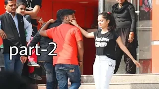 Pulling Strangers Cheeks Part-2 #pulling #Cheek #Prank #Allahabad #GirlPrank #BestPrank#sumit