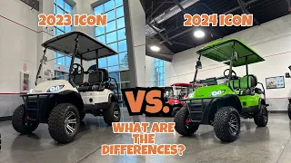 2023 ICON VS. 2024 ICON: WHAT ARE THE DIFFERENCES? | Dean Team Golf Carts